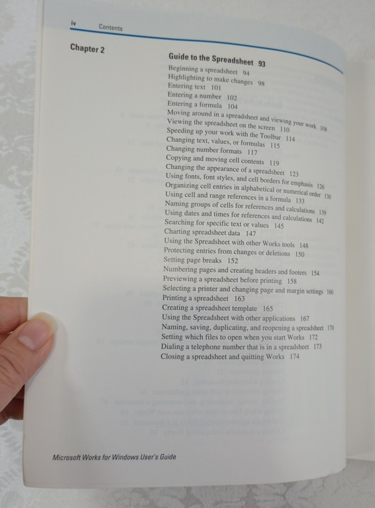 Vintage Microsoft Works 2.0 User's Guide Reference Book PB 1991