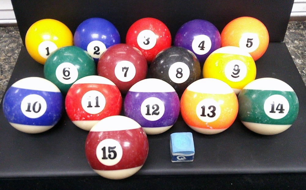 Pool Ball set without Cue Ball (V33384)