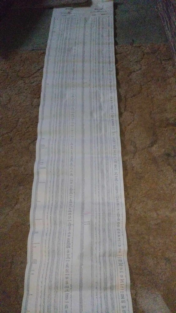 EICO 666, 667 Tube Tester DATA CHART SCRIPT ORIGINAL MODEL 666-05 MAKE OFFER