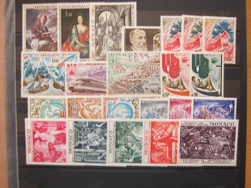 Monaco, 1972 Colection, 23 stamps, MNH