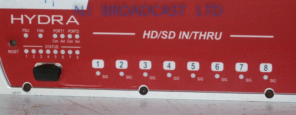 1x Calrec Hydra HD / SDI 8 channel interface unit