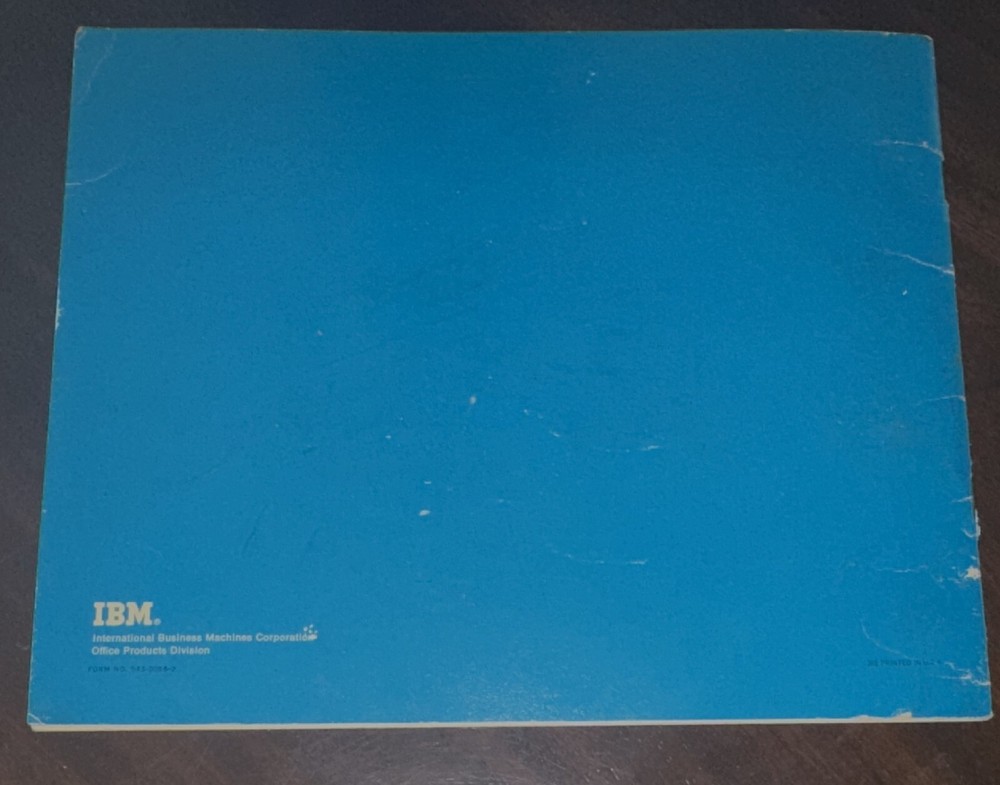 (1967) IMB Model D Typewriter Operating Instructions Booklet