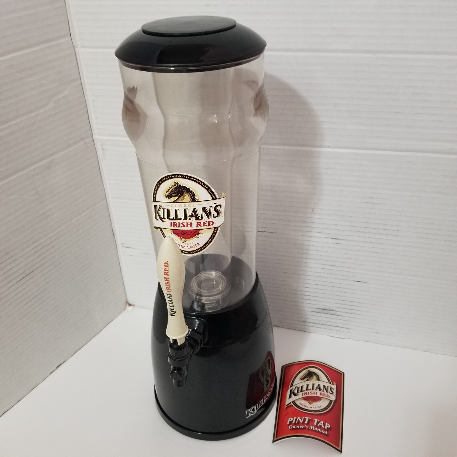 BrewTender Tabletop Beer & Beverage Dispenser Killians Irish Red Tap Keg Lighted