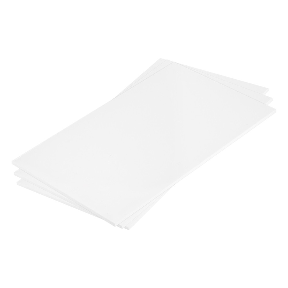 ABS Plastic Sheet 10 x 6 x 0.12" ABS Styrene Sheets White 3 Pcs