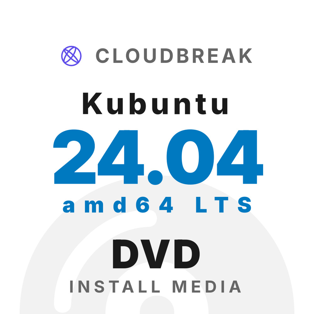 Kubuntu 24.04 amd64 LTS Bootable/Live Install DVD NEW