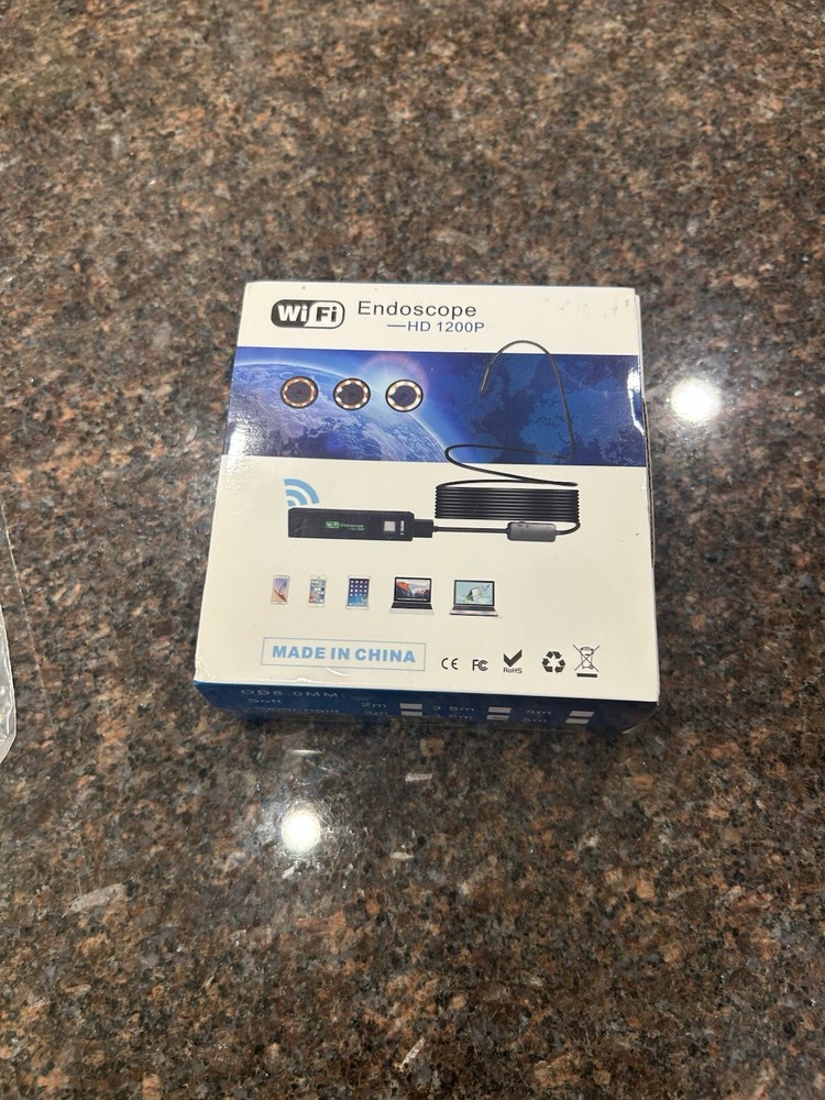 WiFi Endoscope Snake Inspection Camera for iPhone Android iOS C22 Open Box