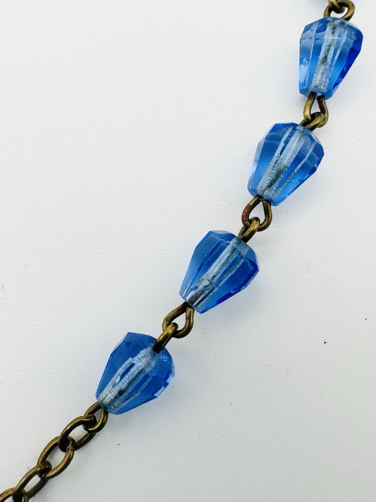 Vintage Czech Class Bead Rosary