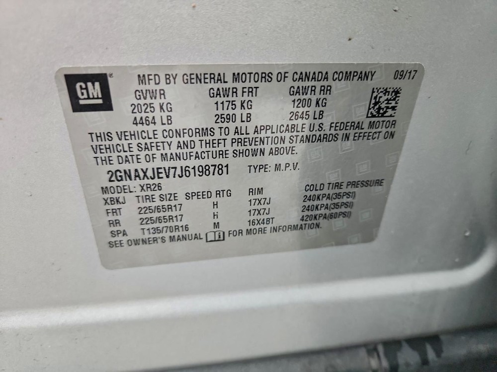 EQUINOX 2018 Glove Box 4920144