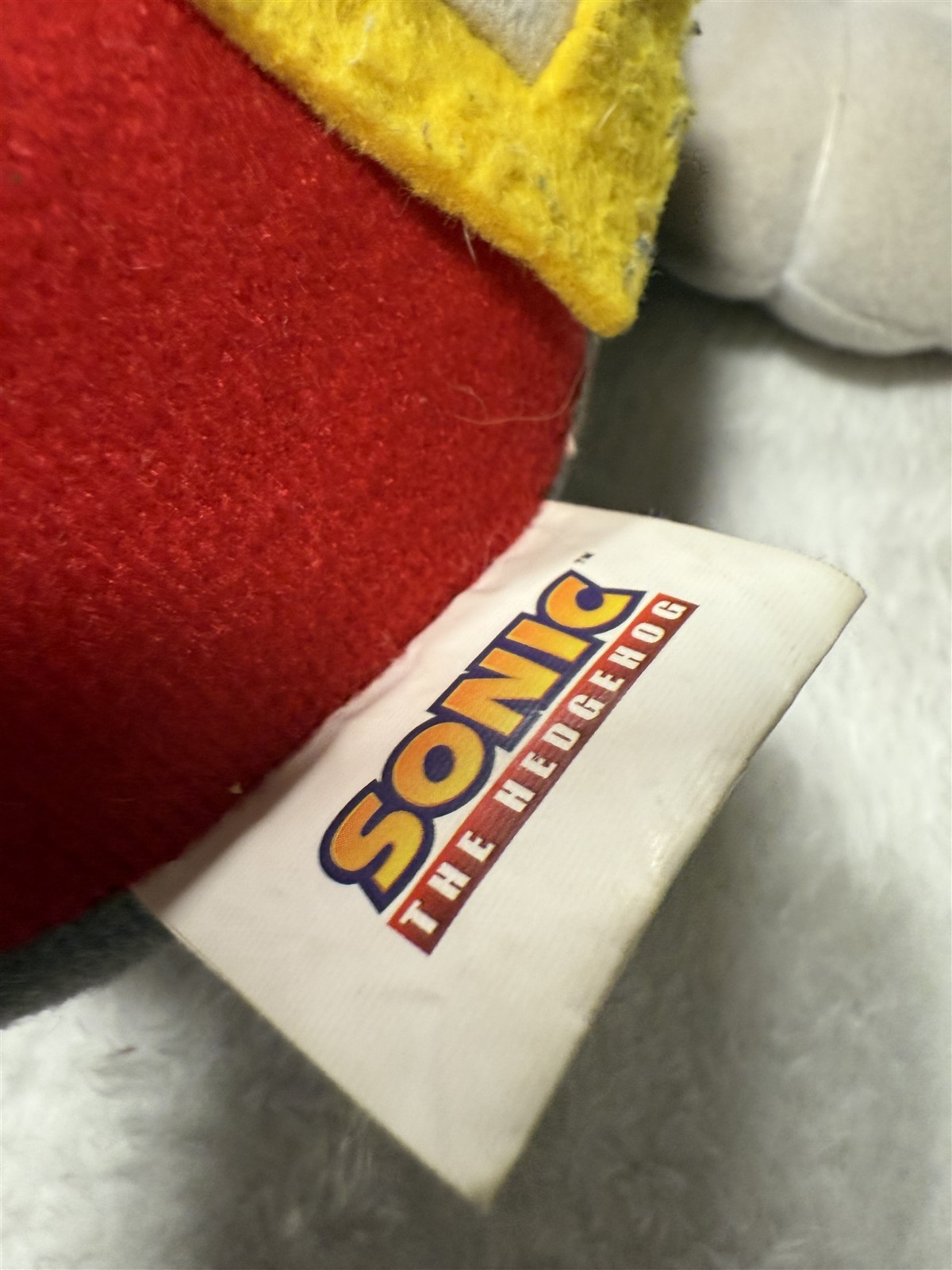 LOT OF 2 SONIC THE HEDGEHOG PLUSH STUFFED TOYS "COULD USE CLEANING"