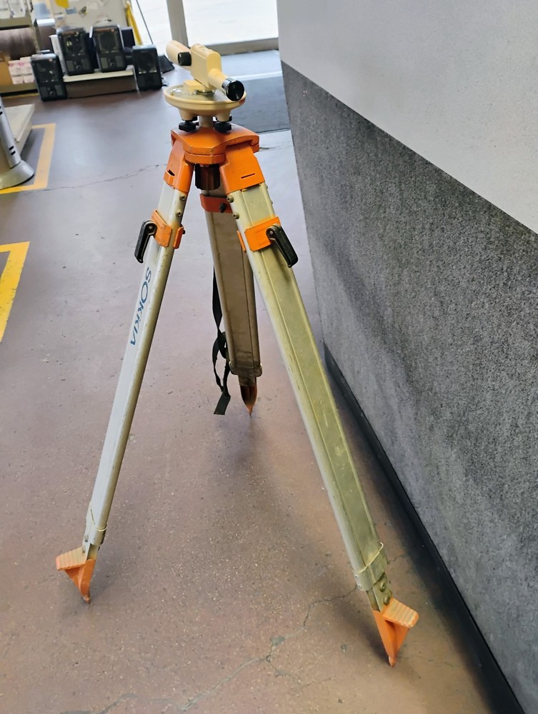 David White Automatic Builder’s Level w/ Tripod – Surveying Tool