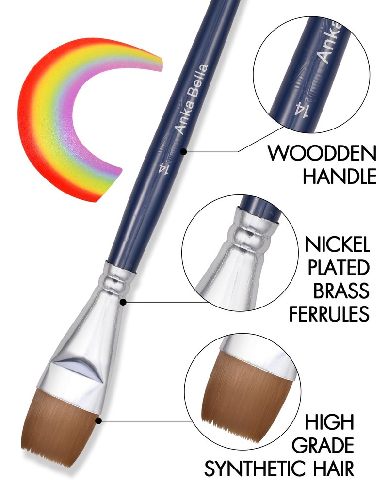 Professional Pre-Quality Face Paint Brushes SetIncluding 14pcs Different Size...