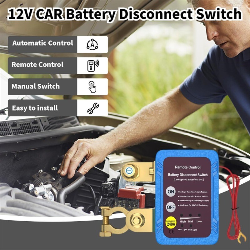 Remote Control Car Battery Switch Disconnect Power Kill Master Isolator Cut Off