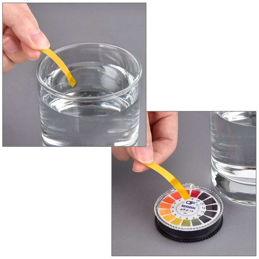 Versatile 4-Pack pH Test Strips Roll - Ideal for Hydroponics, Labs & Education