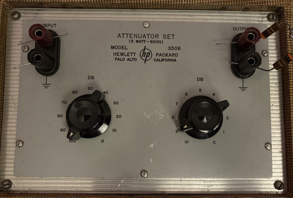 HP Attenuator Set Model 350B (5 Watt-600) - Untested