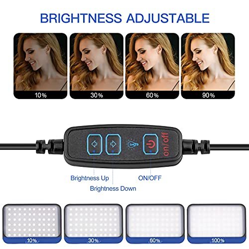 UBeesize LED Video Light Kit, 2Pcs Dimmable Continuous Assorted Styles