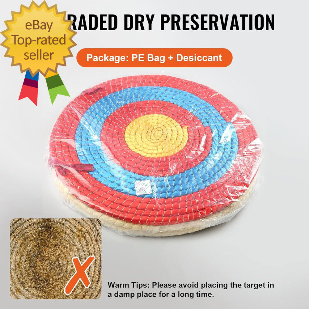 Straw Archery Targets 20 round Archery Target for Backyard Traditional Solid