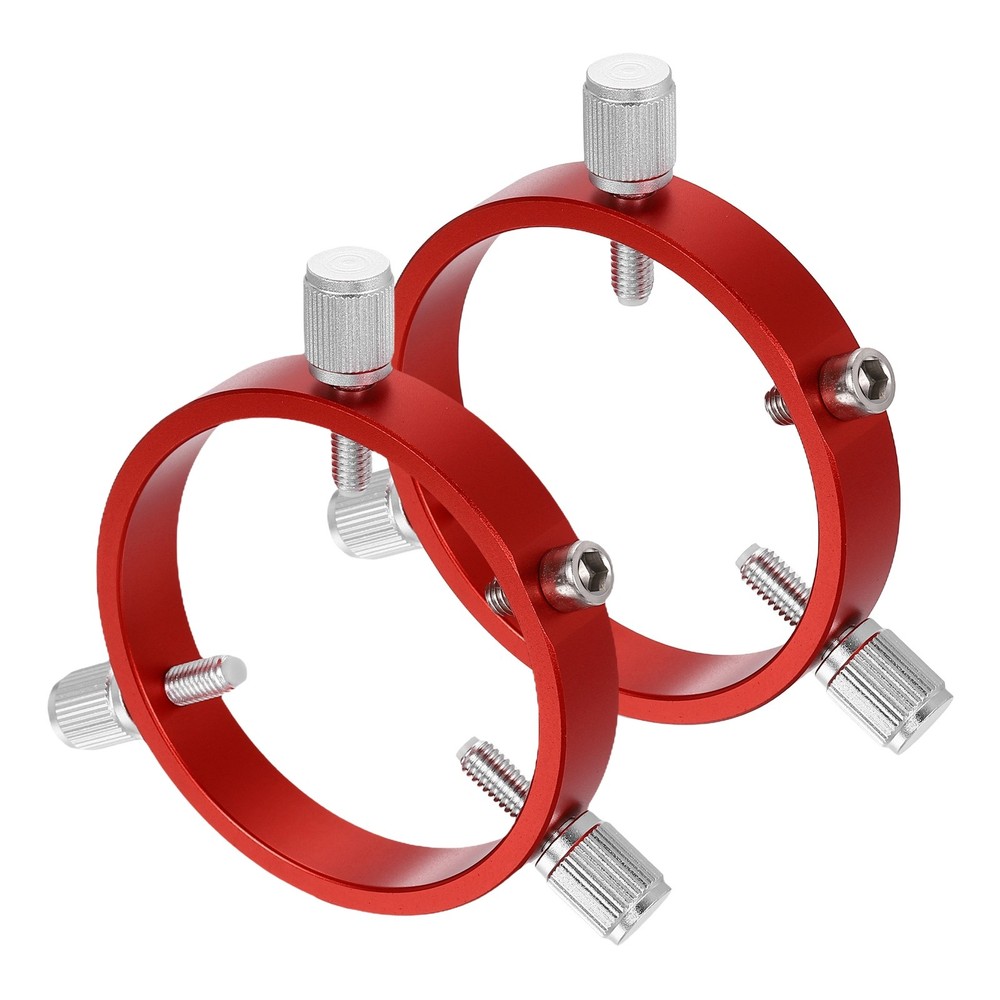 68mmD Adjustable Guiding Scope Rings, 2pcs Metal Guide Scope Rings, Red