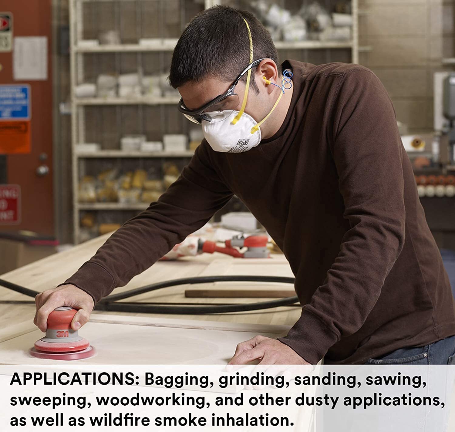 3M Personal Protective Equipment Particulate Respirator 8210, Pack of 160, N95