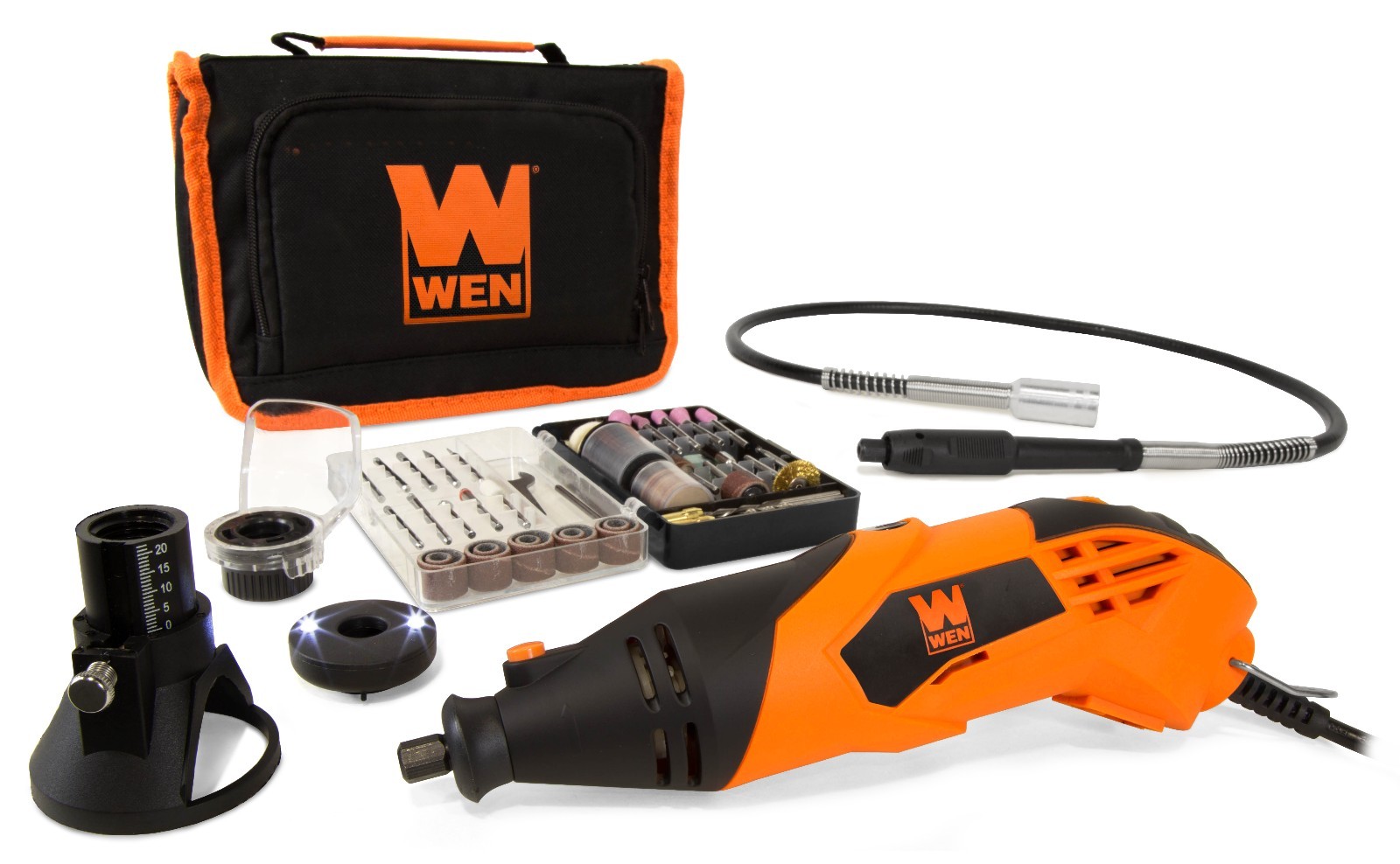 WEN 23114 1.4-Amp High-Powered Variable Speed Rotary Tool with 100+ Accessories