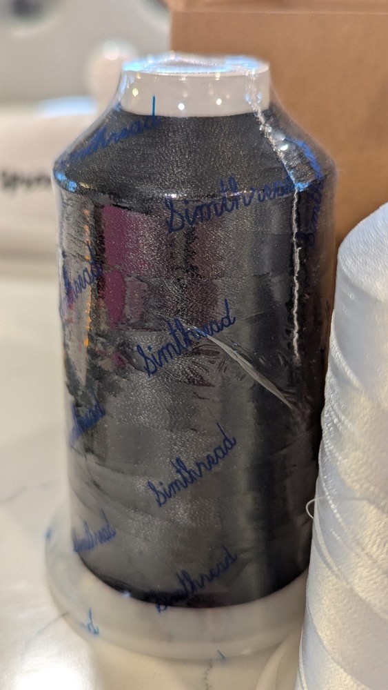 Simthread Embroidery Thread Combination Box, Black, Gray, And White