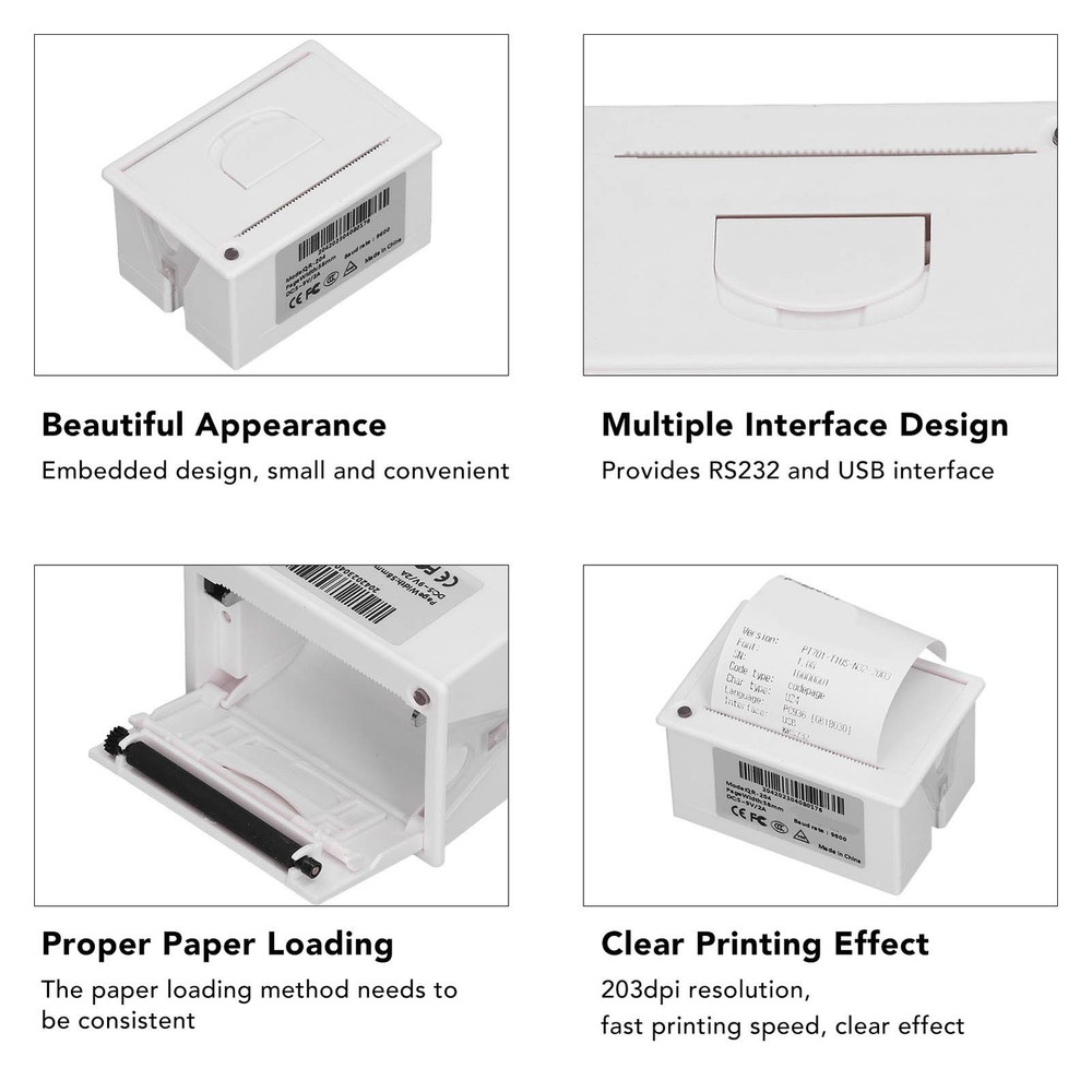 Embedded Thermal Receipt Printer 58mm Micro Thermal Receipt Printer Support USB
