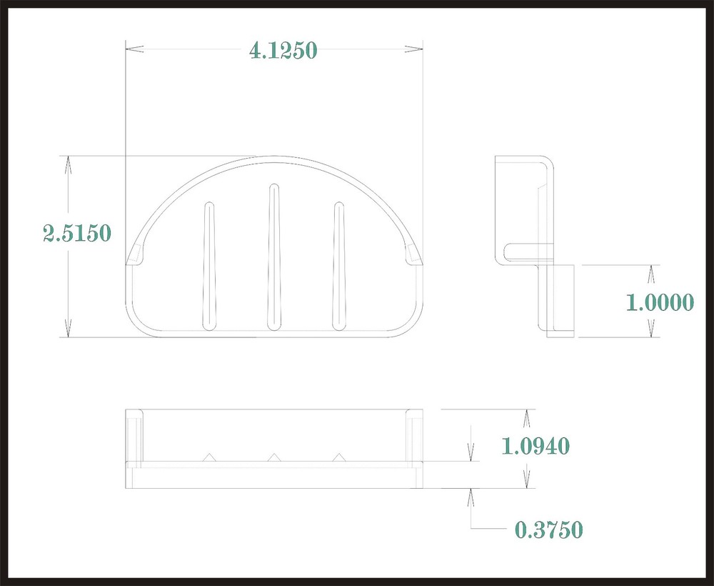 Small Soap Dish replacement tray for Hallmack Heavy Duty plastic