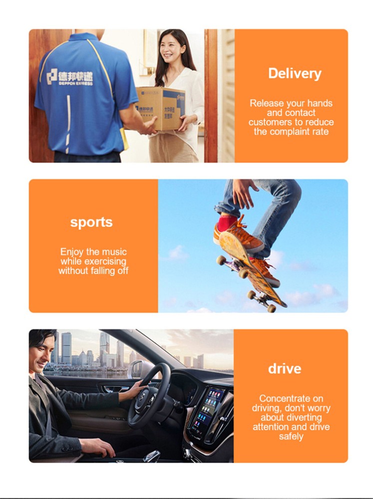 Wireless Bluetooth Earphone Hands-free Call Driver Earpiece for iOS Android