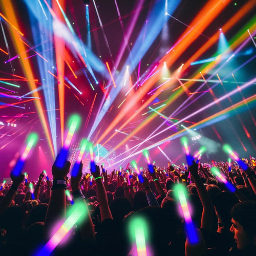 12 PCS Foam Glow Sticks Bulk With 3 Modes Colorful Flashing,Foam Multicolor