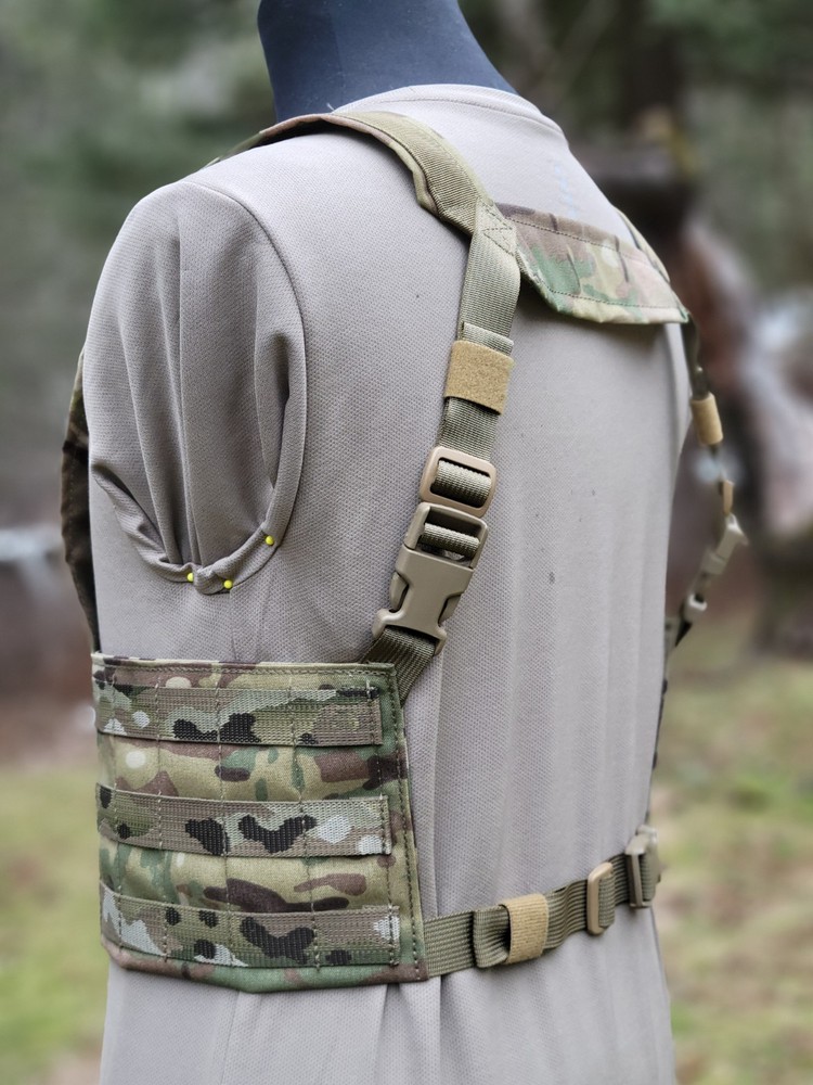 Tactical Split Front Chest Rig Multicam Made In USA