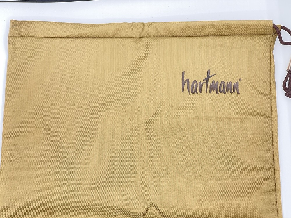 HTF Hartmann DRAWSTRING LAUNDRY SHOE BAG tan 19x13 NICE useful accessory