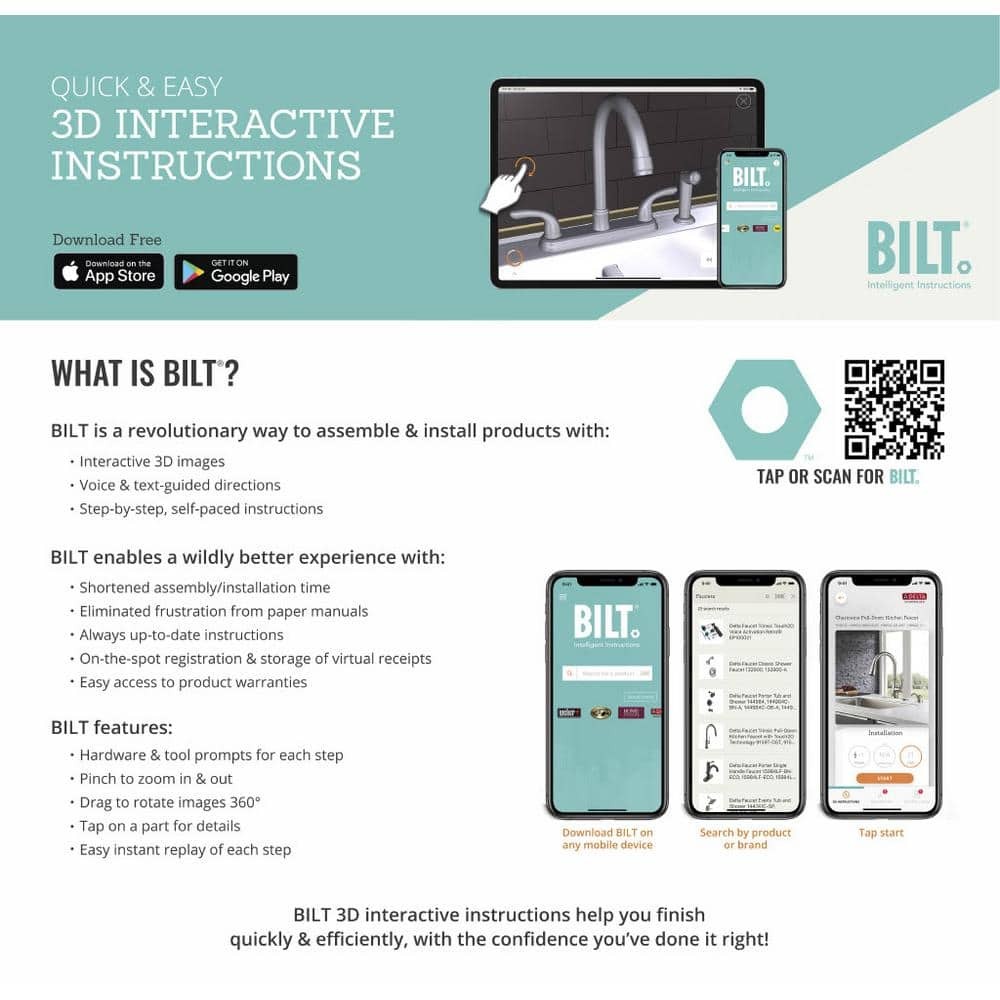 Glacier Bay Aragon 3 Handle 1-Spray Tub and Shower Faucet 1.8 GPM Chrome + Valve