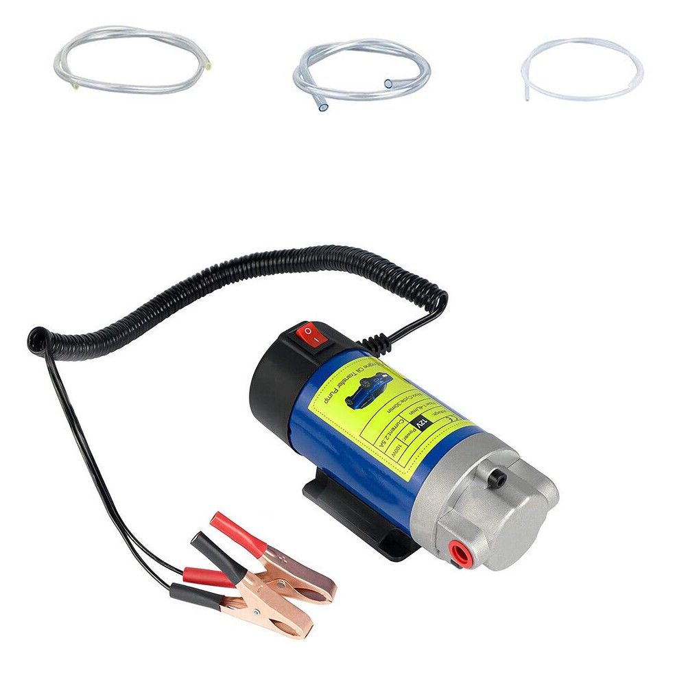 Electric Engine Oil Transfer Extractor Fluid Suction Pump Diesel Siphon Set