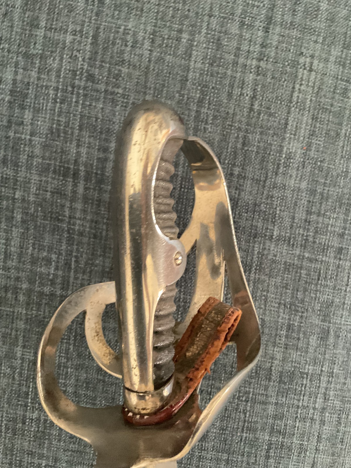 Rare dedication engraved and blued blade German Empire train basket hilt saber