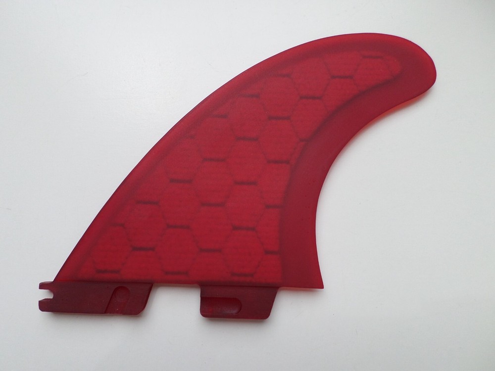 PERFORMANCE CORE surfboard THRUSTER FINS red (set x 3) hexcore FCS compatible