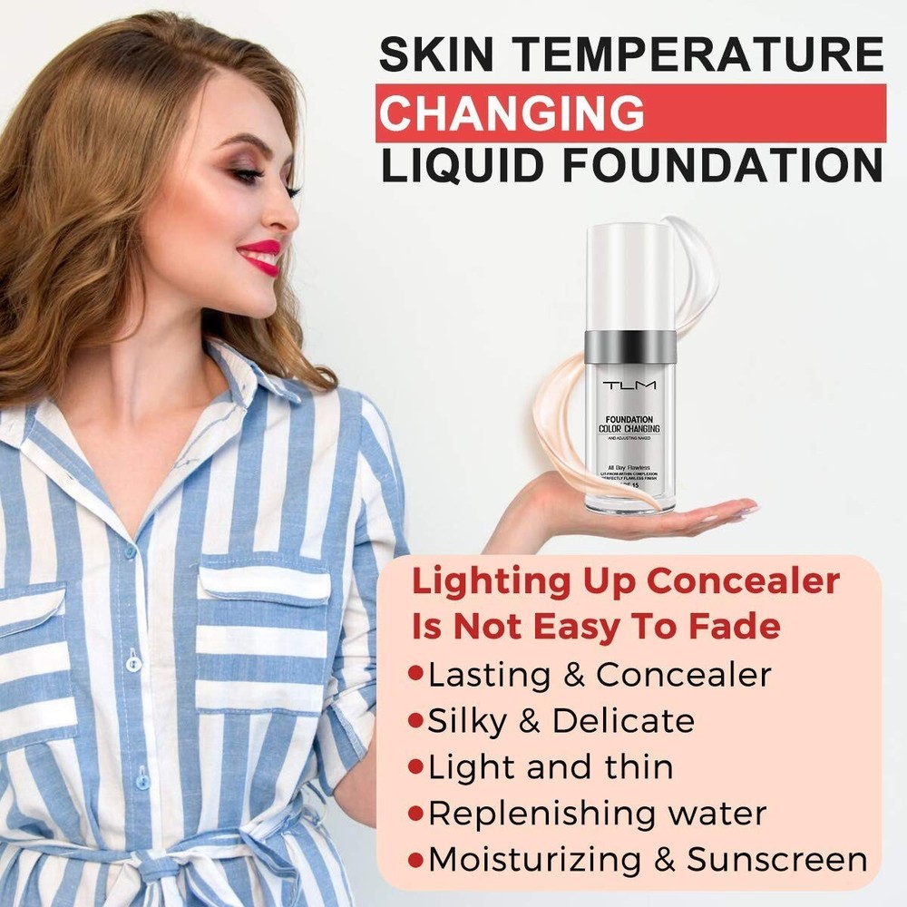 2X TLM Pro Classic Colour Changing Foundation Magic Flawless Concealer Makeup