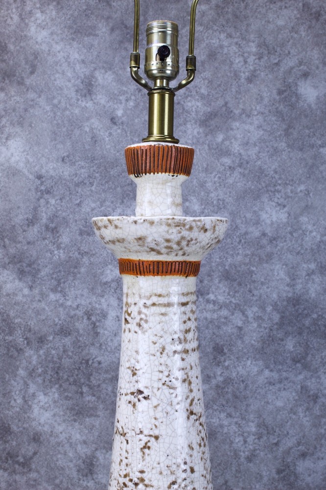 Vintage Mid Century Modern Large Ceramic Table Lamp