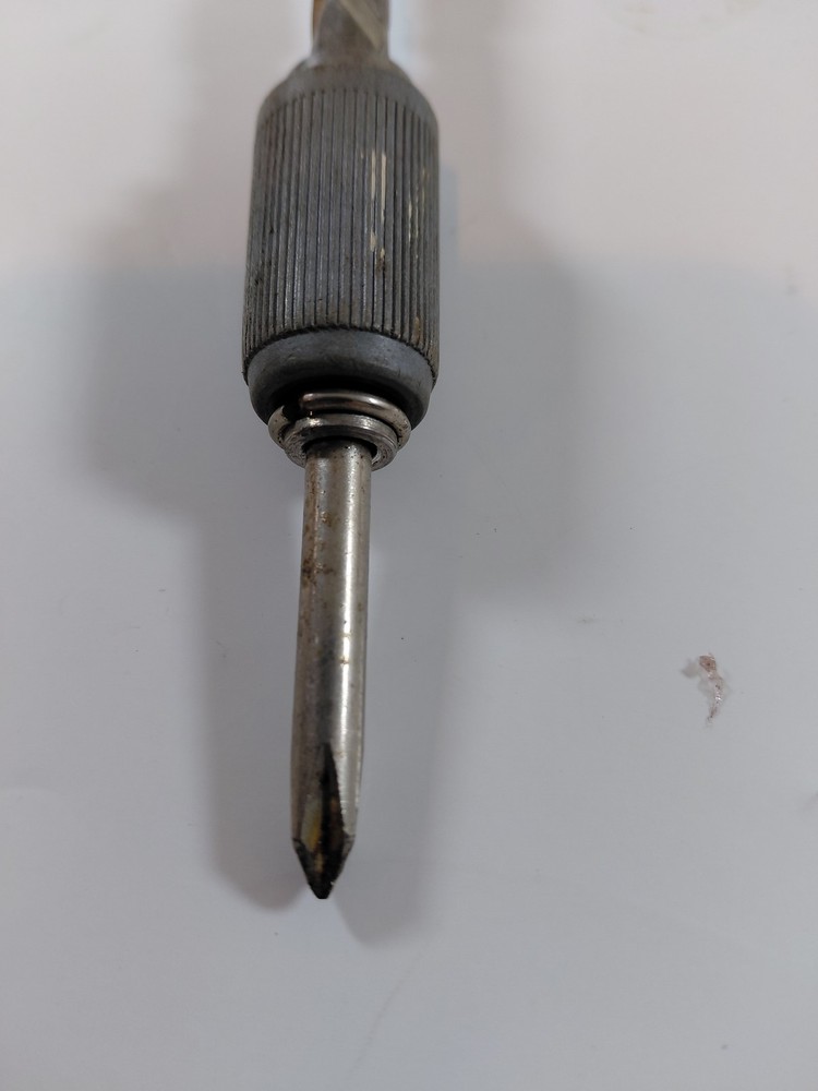 Vintage FULLER Japan Push Drill Automatic Spiral Ratchet Screwdriver Multi-Bit