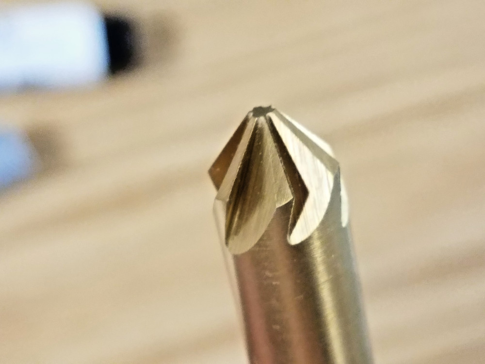 5/16"Dia., 82 Degree 6 Flute Cobalt Countersink