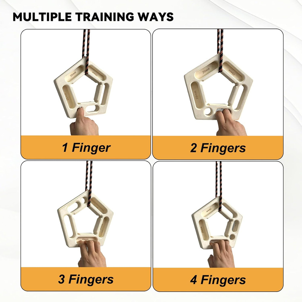 Lightweight Portable Hangboard Set for Climbing and Strength Training