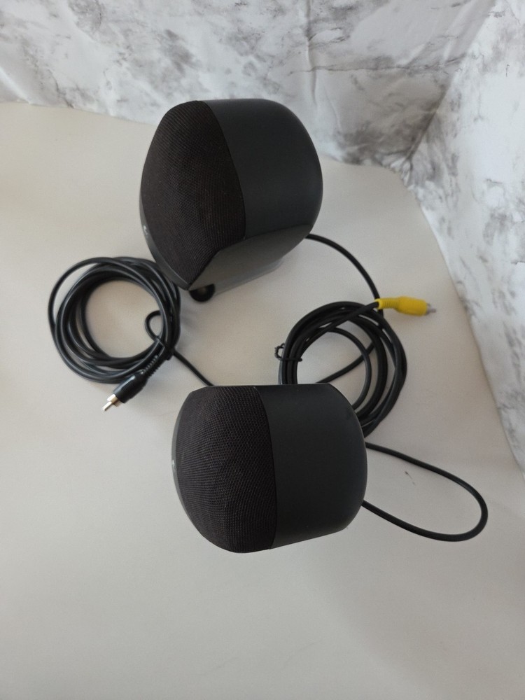 2 Excellent Logitech Z-640 Computer Satellite Speakers, Tested & Fully Function