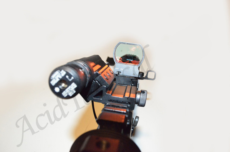Angle 45 Degree Reflex Back Up Sight Mount Offset Picatinny Quick Screw Release