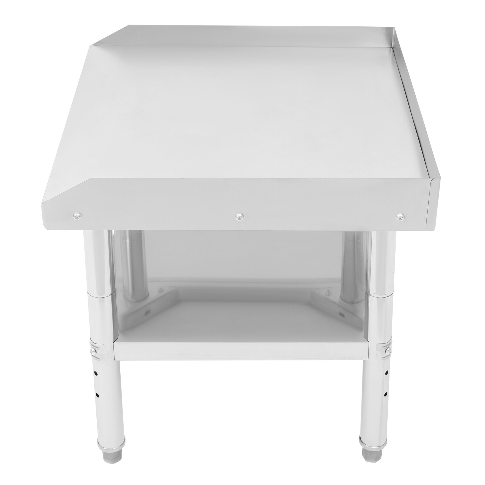 Work Table with Backsplash, Prep Table for Kitchen, Restaurant, Garage, Laundry