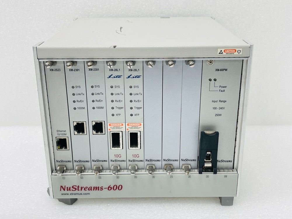 Xtramus NuStreams-600 Test System With Modules & Power Cord / USED - FREE SHIPP