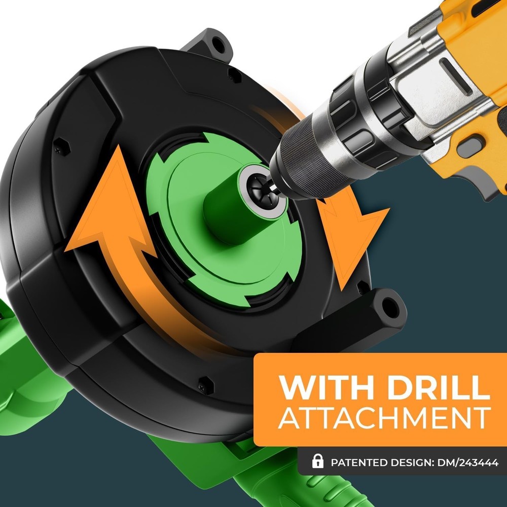 25FT Professional Drain Cleaning Snake - Fast, Eco-Friendly Unblocking Solution