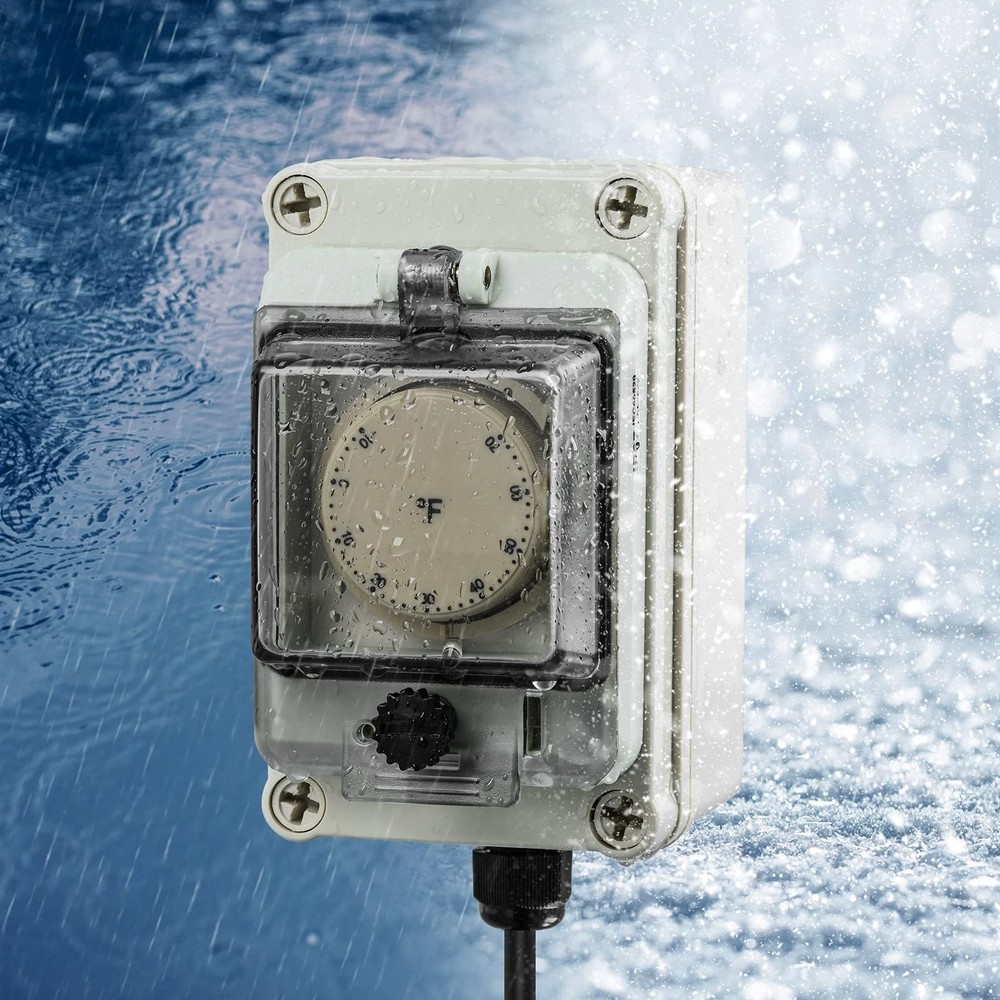 Briidea Mechanical De-Icer Controller Adjustable Thermostat Temperature Contr...