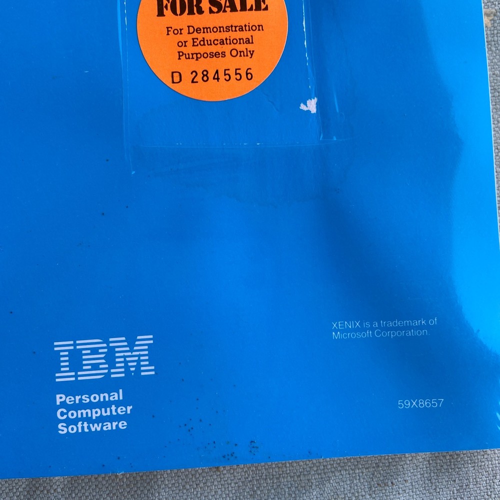 IBM Personal Computer XENIX Software Development System Ver 2.00 Assembler 1986