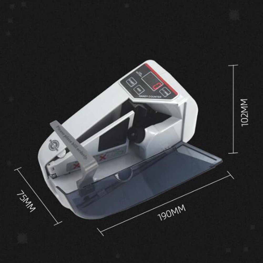 Money Counter Machine Handheld with Protective Case Value Count Multicurrency