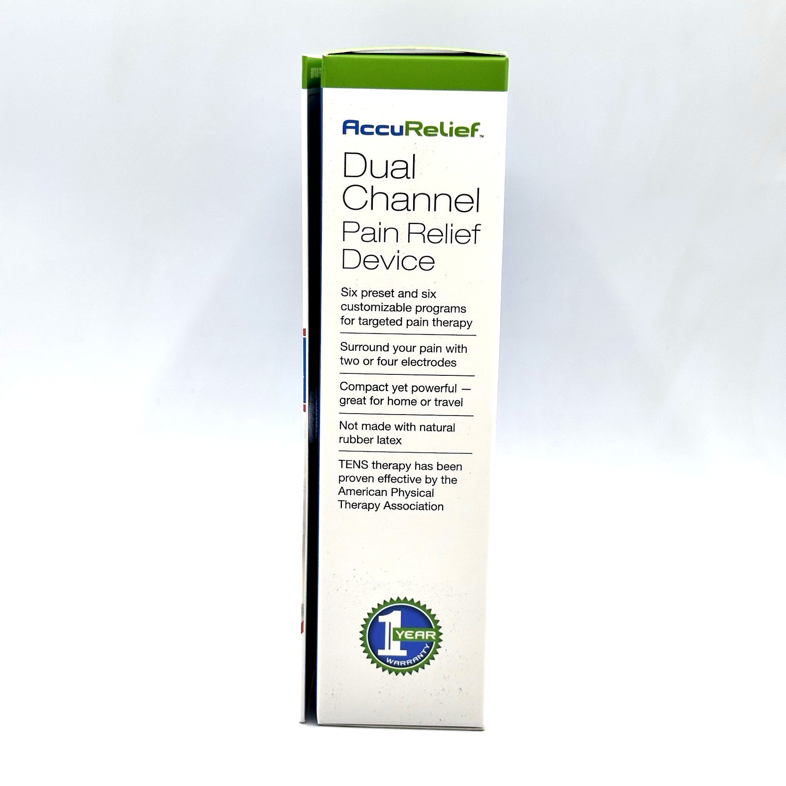 AccuRelief TENS Unit Pain Relief System - Dual Channel - New & Sealed