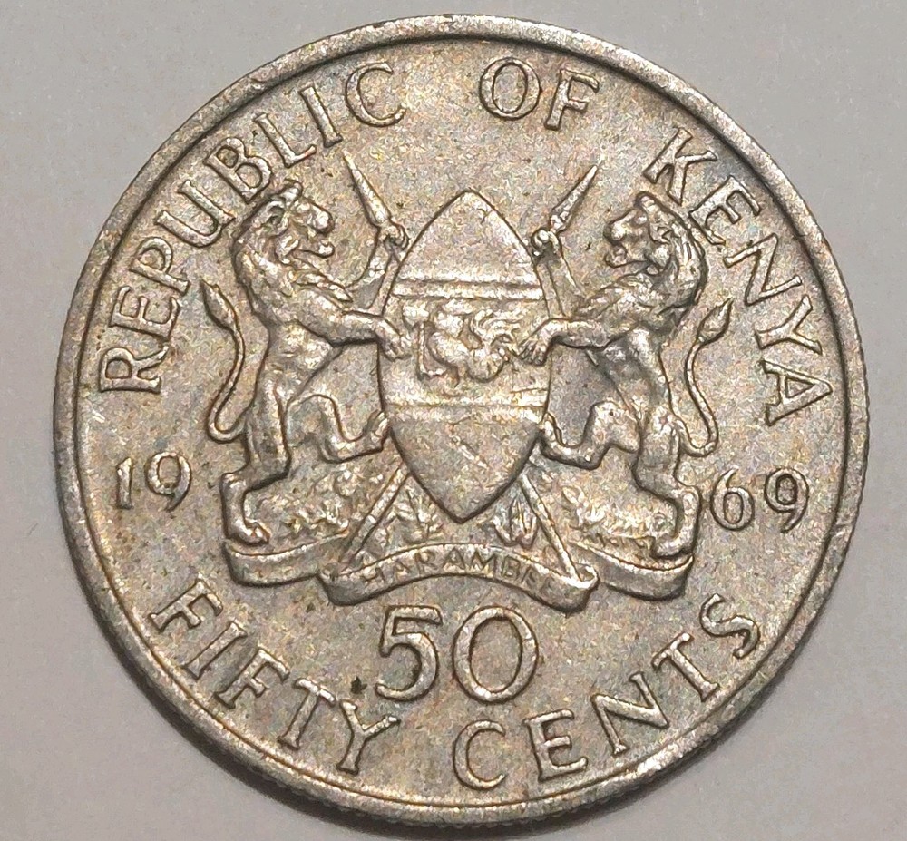 Coin Kenya: 50 Cent 1969