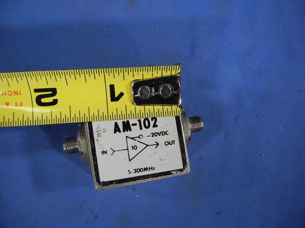 Anzac AM-102 RF Amplifier 5-300 MHz 20VDC (Working Pull)